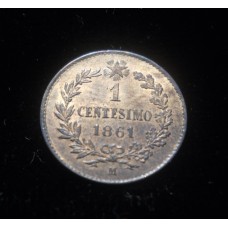 Vittorio Emanuele II - 1 Cent 1861 M
