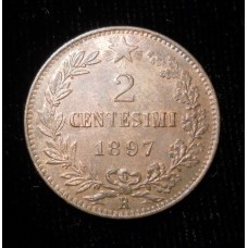 Umberto I - 2 Cent 1897 R