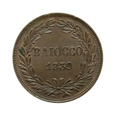 Gregorio XVI - Roma - Baiocco 1839 - A. IX