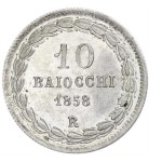 Pius IX  - Rome - 10 Baiocchi 1858 AN. XIII