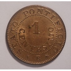 Pius IX  - Rome - 1 Cent 1866