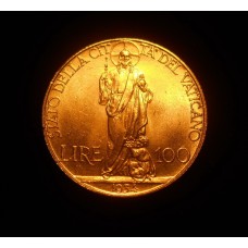 Pius XI - 1934  100 Lire Gold - Year XIII