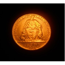 Pius XII - 1946 100 Lire Gold - Year VIII