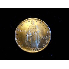 Pius XII - 1951 100 Lire Gold - Year XIII