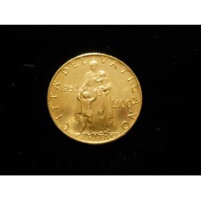 Pius XII - 1952 100 Lire Gold - Year XIV