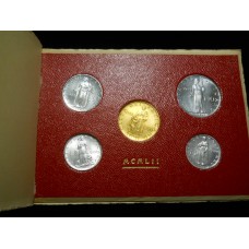 Pius XII - Set 1952 - 5 Coins - Year XIV