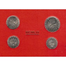 Pius XII - Set 1953 - 4 Coins - Year XV
