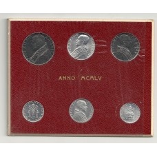 Pius XII - Set 1955 - 6 Coins - Year XVII