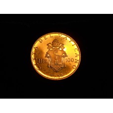 Pius XII - 1958 100 Lire Gold - Year XX