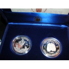 Giovanni Paolo II - "VERSO L'ANNO SANTO DEL 2000" - Emissione 1999 - 2 Coins PROOF