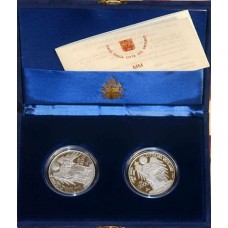 Giovanni Paolo II - "VERSO L'ANNO SANTO DEL 2000" - Emissione 2000 - 2 Coins PROOF